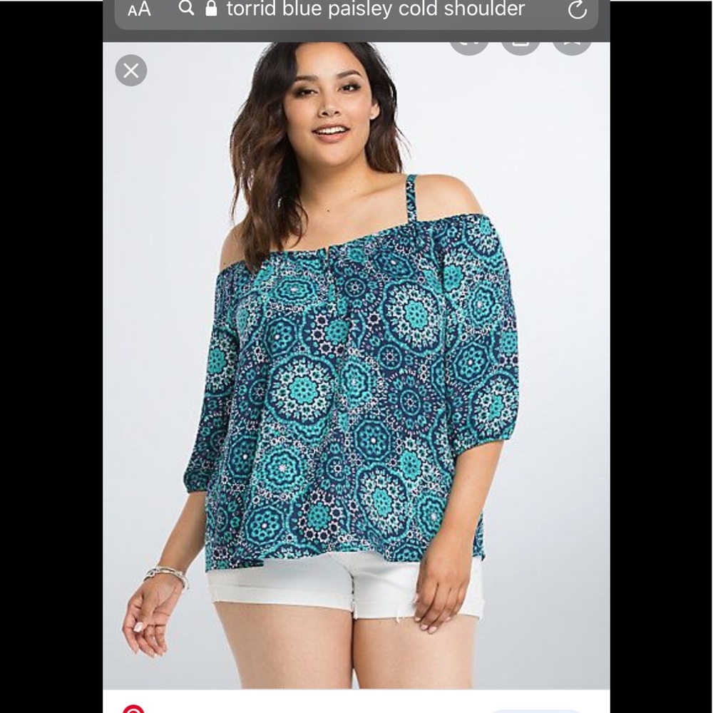Torrid cold shoulder top